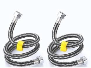 AAI EXCLUSIVE PREMIUM HEAVY QUALITY STAINLESS STEEL 304 CONNECTION PIPE 18 INCH (SET OF 2) Hose Connector