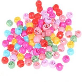 Shona Fashion Creation Girls 120 Pieces Hair Beads For Stylish Hair For Kids & Girls Women Hair Tie (Multicolor) Hair Clip (Multicolour) Hair Clip