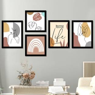 Modern Art Wall Posters with Frame for Room Bedroom Living Room Wall Decor  - Abstract Art Framed Posters for Home Paper Print - Art & Paintings posters  in India - Buy art,
