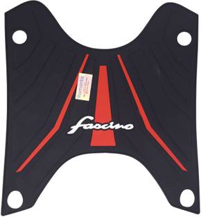 Ramanta RMT-0644 Washable Soft Rubber Floor Mat/Foot Mat Compatible for Yamaha Fascino Two Wheeler Mat