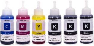 shree shakti Refill Ink for Ep T664 Dye Ink Compatible EcoTank Inkjet Printer Epson Black + Tri Color ...