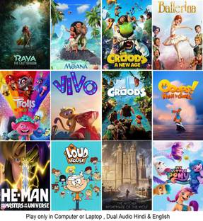 Raya and the Last Dragon , Moana , Croods 1 & 2 , Vivo , My Little Pony: A New Raya and the Last Dragon , Moana , Croods 1 & 2 , Vivo , My Little Pony: A New