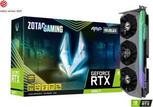 ZOTAC NVIDIA RTX 3080 Ti AMP Holo 12 GB GDDR6X Graphics Card 1710 MHzClock Speed Chipset: NVIDIA BUS Standard: PCI Express 4.0 16x Graphics Engine: GeForce RTX 3080 Ti Memory Interface 384 bit 5 Years Warranty : 3 Years Standard and 2 Years Extended Warranty on Registration ₹1,70,000 ₹2,60,665 34% off Free delivery Buy 3 items, save extra 5%