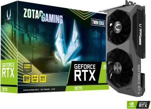 Add to Compare ZOTAC NVIDIA RTX 3070 Twin Edge LHR 8 GB GDDR6 Graphics Card 1725 MHzClock Speed Chipset: NVIDIA BUS Standard: PCI Express 4.0 16x Graphics Engine: GeForce RTX 3070 Memory Interface 256 bit 5 Years Warranty : 3 Years Standard and 2 Years Extended Warranty on Registration ₹57,999 ₹87,875 33% off Free delivery