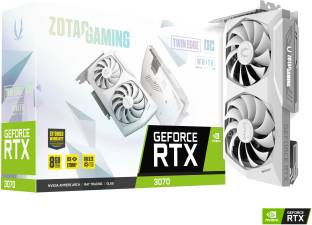 Add to Compare ZOTAC NVIDIA RTX 3070 Twin Edge OC White Edition LHR 8 GB GDDR6 Graphics Card 1755 MHzClock Speed Chipset: NVIDIA BUS Standard: PCI Express 4.0 16x Graphics Engine: GeForce RTX 3070 Memory Interface 256 bit 5 Years Warranty : 3 Years Standard and 2 Years Extended Warranty on Registration ₹51,999 ₹93,425 44% off Free delivery No Cost EMI from ₹5,778/month