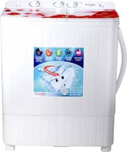 Candes 7.2 kg Semi Automatic Top Load Red, White
