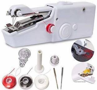 Lusche Cordless Mini Sewing Machine In Home Non Electric Hand Stitch Portable Stitching Silai Stapler ...