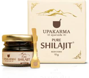 UPAKARMA Natural & Pure Ayurvedic Raw Shilajit Resin 15 Grams Pack of 1