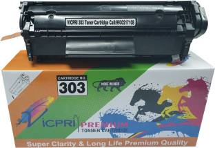 VICPRI 303 Toner Cartridge Compatible for Laser Shot LBP2900, LBP2900B, LBP3000, L11121E Printer (Set of 1 PCs 303 Cartridge) Black Ink Toner