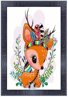 pnf cute cartoon for children room art Wood Photo Frames with Acrylic Sheet  (Glass) p-121 Digital Reprint 14 inch x 10 inch Painting Price in India -  Buy pnf cute cartoon for