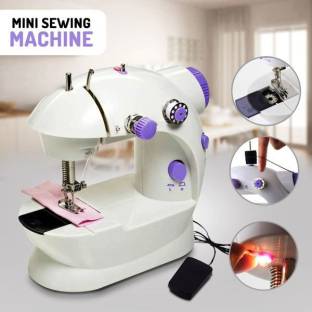 IBS Mini Household Purple Electric-Sewing Machine 2 Speed Adjustment with Light Foot Pedal Electric Se...