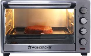 WONDERCHEF 60-Litre Oven Toaster Griller (OTG) - 60 Litres, Stainless Steel – With Rotisserie, Auto-Sh...