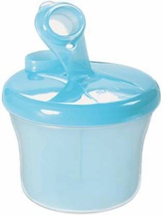 Happiddler Baby Formula Dispenser Large, 3. Blue Portable Milk Powder Container for Toddler Travel Bedroom Candy Fruit Snack Cups 