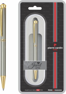 Details about   Pierre Cardin Cristal Black Chrome Ball Point Pen GT Blue Ink Crystal on Top New 