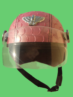 MOTOFLY leather CAP Motorbike Helmet 