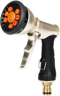 GOCART High Quality 9 spray pattern Copper Head Nozzle High-Pressure Garden Water Gun Multipurpose Washing Car Spray Gun Spray Gun
