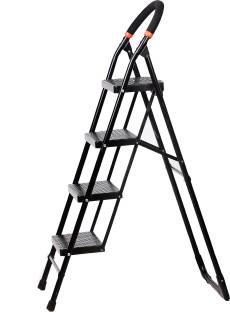 Flipkart SmartBuy Black Heavy Duty Folding Stepladders with Wide 4 Steps Ladder Sidhi Steel Ladder