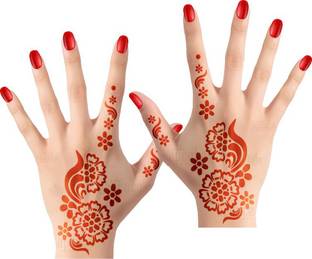 Apcute Mehandi Henna Temperory Tattoo Design Stencils Sticker For Hand Price In India Buy Apcute Mehandi Henna Temperory Tattoo Design Stencils Sticker For Hand Online In India Reviews Ratings Features