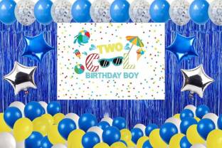 Theme My Party 2nd Birthday Boy Decoration Kit Price in India - Buy Theme  My Party 2nd Birthday Boy Decoration Kit online at 