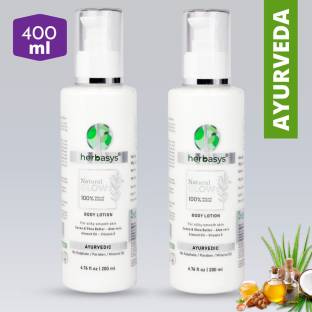 herbasys Natural Glow Ayurvedic Body lotion (2*200 ml)