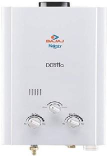 BAJAJ 6 L Gas Water Geyser (Majesty Duetto LPG 6-Litre Water Heater (White), White)