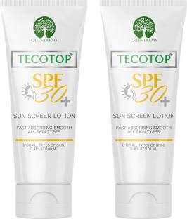 GREEN DERMA SPF30+ SUN SCREEN LOTION - FAST ABSORBING SMOOTH ALL SKIN TYPE