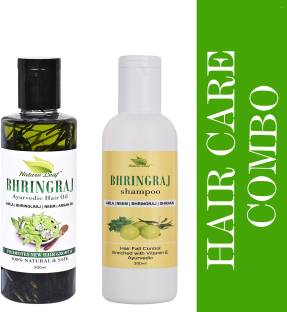 nature leaf Combo Pack of Bhringraj Hair oil ( 200 ML ) and Bhringraj Hair  Shampoo ( 200 ML) Price in India - Buy nature leaf Combo Pack of Bhringraj  Hair oil (