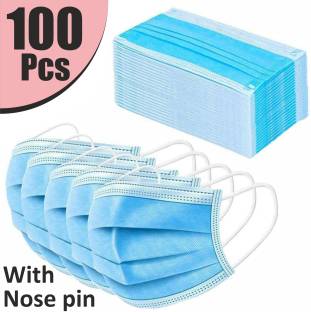 VeBNoR 3L-100 Pieces 3 Ply Surgical Mask (100 Piece) Surgical Mask