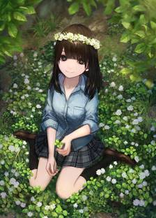 Anime Anime Girls Original Characters Brunette Flower Crown Matte Finish Poster Paper Print - Animation & Cartoons posters in India - Buy art, film, design, movie, music, nature and educational paintings/wallpapers at Anime Anime Girls Original Characters Brunette Flower Crown Matte Finish Poster Paper Print - Animation & Cartoons posters in India - Buy art, film, design, movie, music, nature and educational paintings/wallpapers at