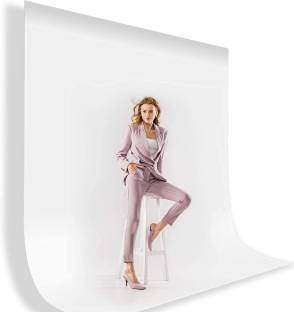 Hiffin ® 8x14 Ft, White Professional Backdrop for Background Photography White Reflector Umbrella
