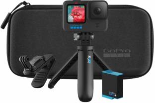 GoPro Hero 10 Magnetic Swivel Clip Rechargable Battery & Shortly Mini Extension Pole Tripod Sports and...