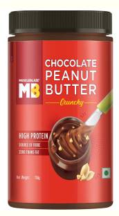 MuscleBlaze Chocolate Peanut Butter, Crunchy, 750g, No Oil Separation 750 g