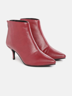 CORSICA CORSICA Women Maroon Solid Mid 