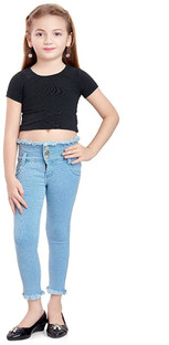 D-BIRD Skinny Girls Blue Jeans - Buy D 