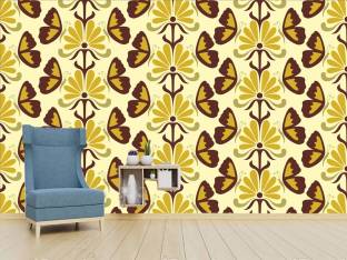 Attractive Wallpaper Floral & Botanical Yellow Wallpaper Price in India -  Buy Attractive Wallpaper Floral & Botanical Yellow Wallpaper online at  