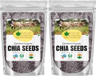 Bliss of Earth 2X600GM Certified Organic Chia Seeds Raw Superfood