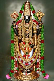 God Tirupati Balaji Lord Venkateswara swamy hindu Religious Vinyl Sticker  for home décor Fine Art Print - Religious posters in India - Buy art, film,  design, movie, music, nature and educational paintings/wallpapers