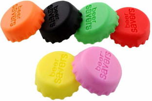 5 PACK Reusable Silicone Corks Cover Beer Wine Bottle Cap Stopper Home Sealer US 