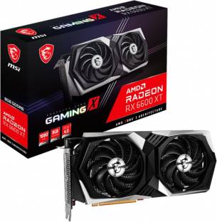 MSI AMD/ATI Radeon RX 6600 XT GAMING X 8G 8 GB GDDR6 Graphics Card 2601 MHzClock Speed Chipset: AMD/ATI BUS Standard: PCI Express 4.0 x8 Graphics Engine: AMD Radeon RX 6600 XT Memory Interface 128 bit 3 year manufacturer warranty ₹32,350 ₹99,000 67% off Free delivery Buy 3 items, save extra 5% No Cost EMI from ₹1,353/month