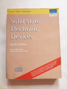 Solid State Electronic Devices Sixth edition by Ben G. Streetman , Sanjay Kumar Banerjee (used)