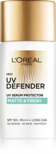 L'Oréal Paris UV Defender Serum Protector Sunscreen SPF 50 PA+++, Matte & Fresh, 50 ml - SPF SPF 50 PA+++