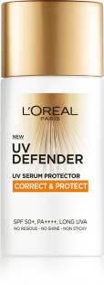 L'Oréal Paris UV Defender Serum Protector Sunscreen SPF 50 PA+++, Correct & Protect, 50 ml - SPF SPF 50 PA+++