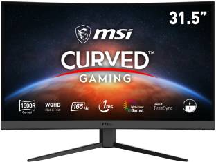 MSI Optix G 32 inch Curved Quad HD LED Backlit VA Panel Gaming Monitor (Optix G32CQ4) 4.85 Ratings & 2 Reviews Panel Type: VA Panel Screen Resolution Type: Quad HD Brightness: 250 nits Anti-Glare Screen Response Time: 1 ms HDMI Ports - 2 3 Years Limited Warranty ₹32,999 ₹48,600 32% off Free delivery Bank Offer