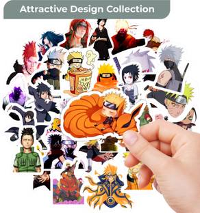 rousrie pack of 50 non duplicate cute naruto stickers for laptops journaling scrapbooking medium self adhesive sticker price in india buy rousrie pack of 50 non duplicate
