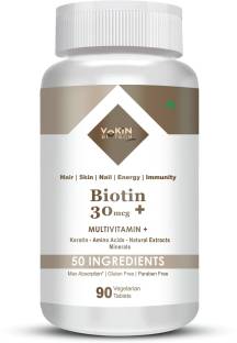 Vokin Biotech Biotin 30mcg, Tablets for Skin, Nails & Hair Growth for Women  and Men Price in India - Buy Vokin Biotech Biotin 30mcg, Tablets for Skin,  Nails & Hair Growth for