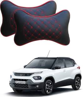 RONISH Black, Red Leatherite Car Pillow Cushion for Tata