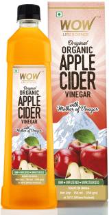 WOW Life Science Organic Apple Cider Vinegar - with strand of mother - not from concentrate Vinegar