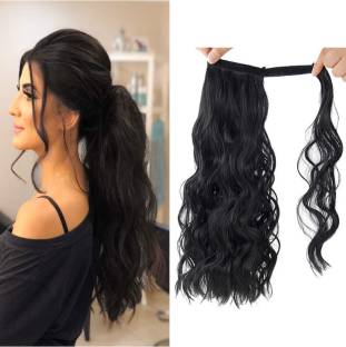 Tressed Curly Ponytail Extension Black Hair Extension Price in India - Buy  Tressed Curly Ponytail Extension Black Hair Extension online at 