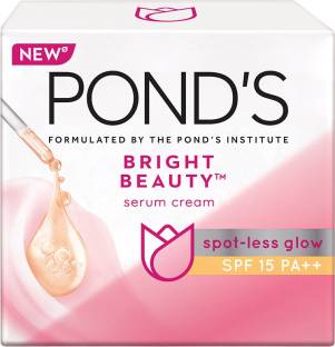 POND's Bright Beauty Serum Cream SPF 15 PA Fairness Cream 4.47,822 Ratings & 502 Reviews Day Usage Cream For Spot Removal For Women Organic Type: Synthetic UV Protected ₹186 ₹249 25% off Free delivery