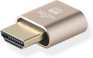 TOTOT 2-Pack VGA Virtual Display Adapter HDMI Dummy Plug Video Card Headless Ghost Display Emulator for Miner Mining Gold 